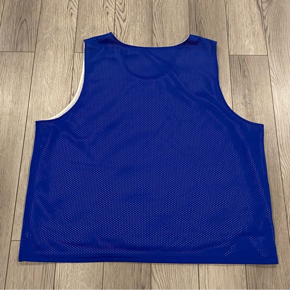 Under Armour Double Reversible Basketball Jersey Men's *XL Blue/White Mesh Tank - Picture 4 of 12